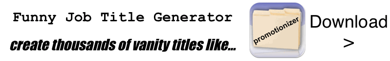 Funny Job Title Creator Generator.